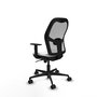 Piqueras y Crespo Chaise de Bureau Jorquera Blanc et Gris
