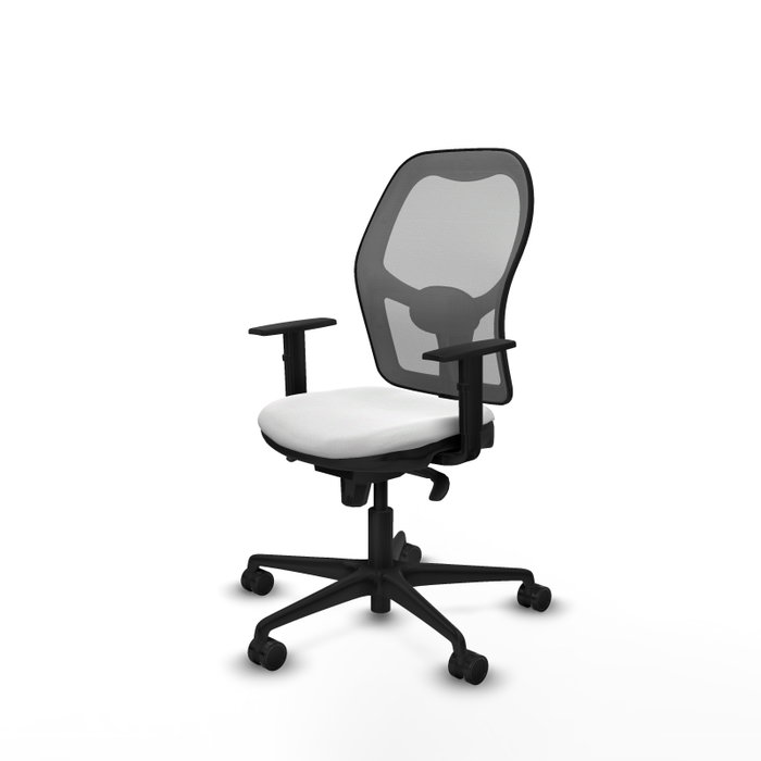 Piqueras y Crespo Chaise de Bureau Jorquera Blanc et Gris