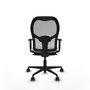 Piqueras y Crespo Chaise de Bureau Jorquera Blanc et Gris