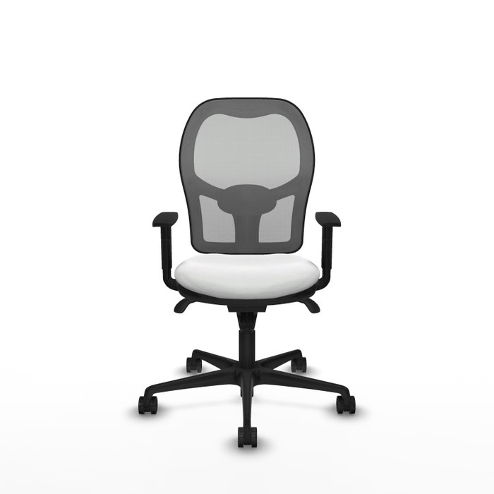 Piqueras y Crespo Chaise de Bureau Jorquera Blanc et Gris