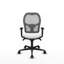 Piqueras y Crespo Chaise de Bureau Jorquera Blanc et Gris
