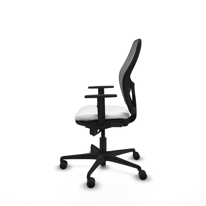 Piqueras y Crespo Chaise de Bureau Jorquera Blanc et Gris