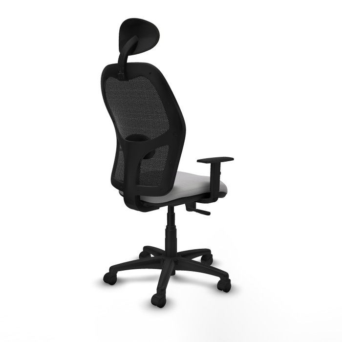 Piqueras Y Crespo Alocén Chaise de bureau avec mécanisme Sincro, Gris clair et Noir