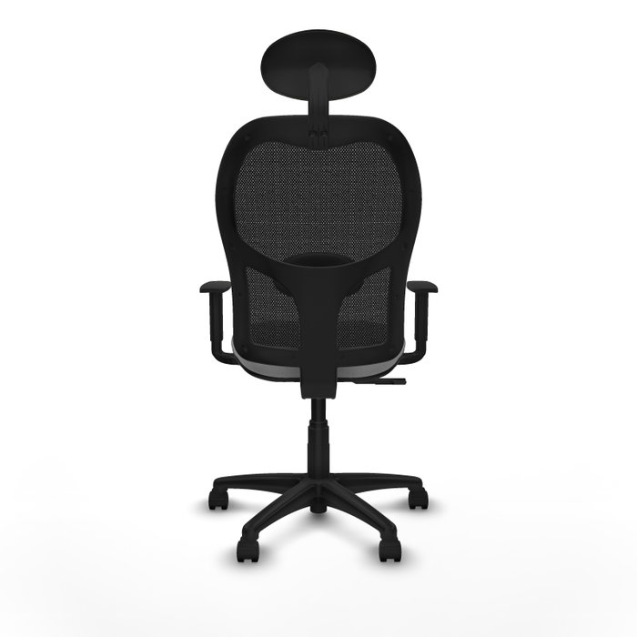 Piqueras Y Crespo Alocén Chaise de bureau avec mécanisme Sincro, Gris clair et Noir