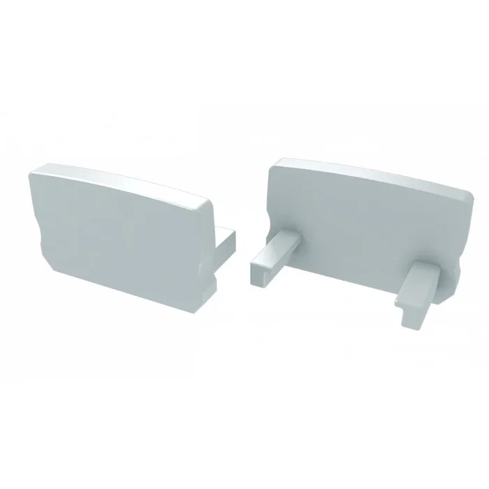 Tapón Final Perfíl Tipo D Alto - Plastique Blanc avec trou Tapón Final Perfíl Tipo D Alto - Plastique Blanc avec trou