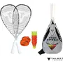 Schildkröt Set de Speedbadminton Speed 7700 LED - Set complet avec raquettes graphite, navettes LED et sac à dos