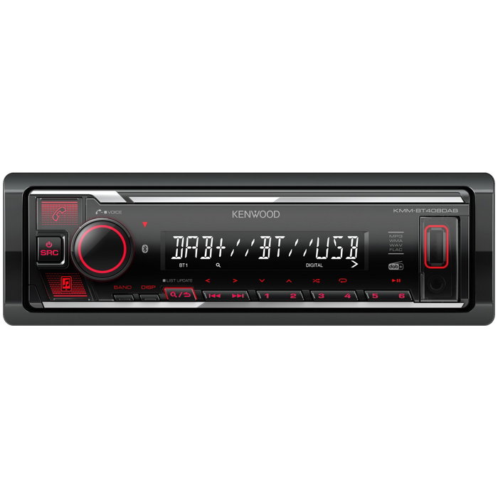 Kenwood KMMBT408DAB Digital Media Receiver DAB+ Bluetooth