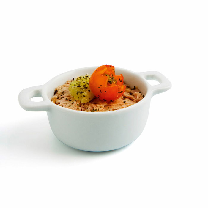 Quid Tapa Atún Porcelana Gastro Fun 10x7x4 cm (12 Unidades)
