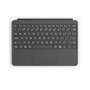 Microsoft Clavier Surface Pro 12 Pouces Gris Espagnol - Cover avec Touchpad Alcantara