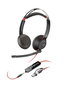 Poly Blackwire 5220 Casque Stéréo USB-C + Jack 3,5 mm avec Adaptateur USB-C/A, Noir