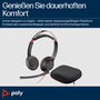 Poly Blackwire 5220 Casque Stéréo USB-C + Jack 3,5 mm avec Adaptateur USB-C/A, Noir