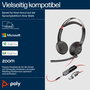 Poly Blackwire 5220 Casque Stéréo USB-C + Jack 3,5 mm avec Adaptateur USB-C/A, Noir