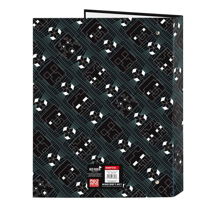 Safta Classeur en Carton Folio 4 Anneaux Mixtes 26,5x33x4cm