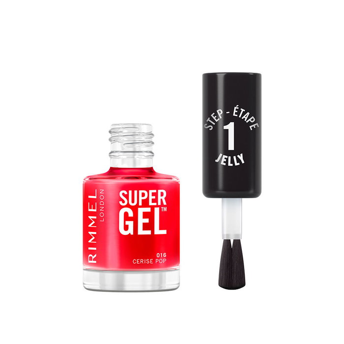 Rimmel London SUPER GEL Esmalte de Uñas #16-Cerise Pop Vernis à Ongles Gel 12 ml Rimmel London SUPER GEL Esmalte de Uñas #16-Cerise Pop Vernis à Ongles Gel 12 ml