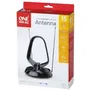 One For All Antenne intérieure amplifiée New Value Line - Gain 42 dB, portée 15 km, excellente réception TNT avec filtres anti-interférences 3G/4G/5G et technologie Signal Clear