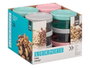 LEKNES Lot de 24 boîtes de conservation rondes 450 ml - Couleurs Assorties