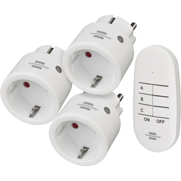 Brennenstuhl Comfort-Line Remote Control Socket Set Mini 3+1 Brennenstuhl Comfort-Line Remote Control Socket Set Mini 3+1