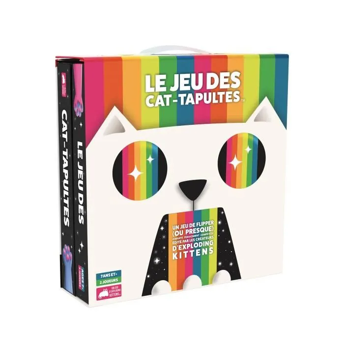 Asmodee - Jeu des Cat-Tapultes - Jeu de société en français avec chatapultes - Jeu de visée familial et délirant