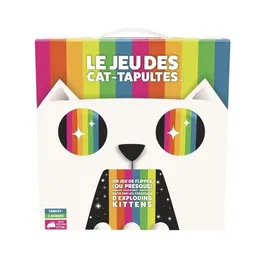 Asmodee - Jeu des Cat-Tapultes - Jeu de société en français avec chatapultes - Jeu de visée familial et délirant