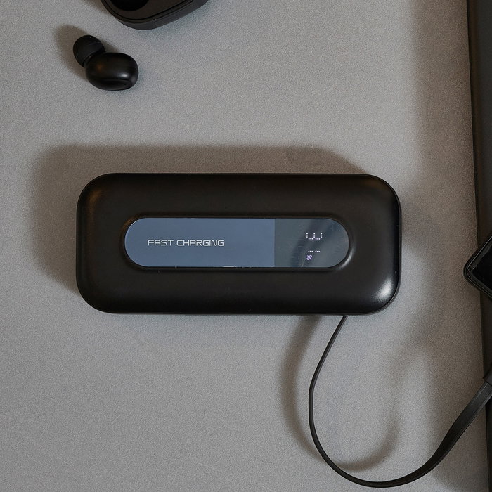 Be Mix Batterie Externe 10000 mAh avec Câble USB-C Rétractable