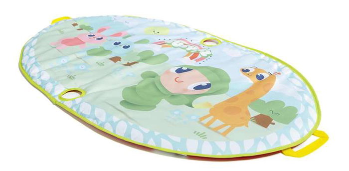 Molto Tapis d'activités de gym My First Playmat avec 3 jeux 94 x 58 x 45 cm pour nouveau-né