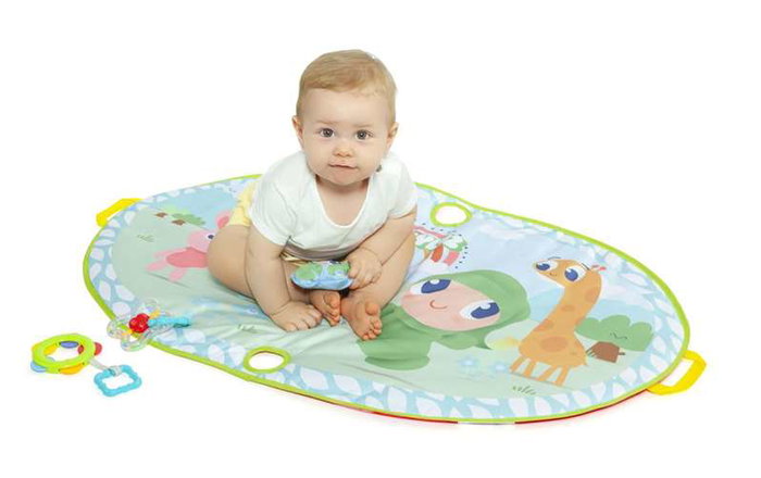 Molto Tapis d'activités de gym My First Playmat avec 3 jeux 94 x 58 x 45 cm pour nouveau-né