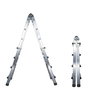 Wolfpack Linea Profesional Échelle télescopique Maurer 3 + 3 en aluminium