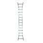 Wolfpack Linea Profesional Échelle télescopique Maurer 3 + 3 en aluminium