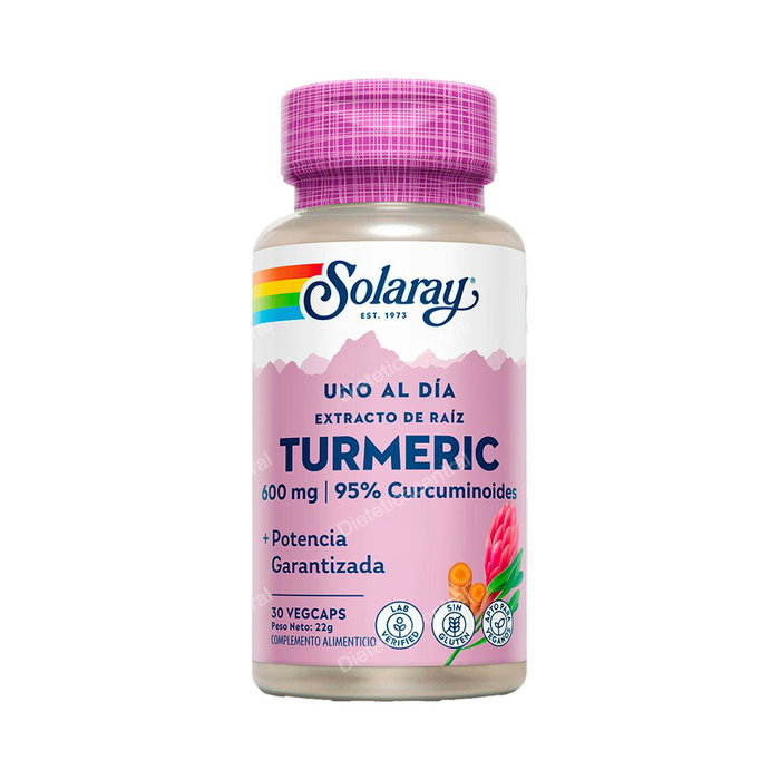 SOLARAY Turmeric 600mg 30 capsules SOLARAY Turmeric 600mg 30 capsules