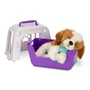 Moose Toys Little Live Pets Mon Chiot Beagle - REALLY REAL - Jouet interactif avec fourrure, sons, réactions, biberon, caisse transport
