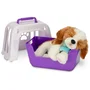 Moose Toys Little Live Pets Mon Chiot Beagle - REALLY REAL - Jouet interactif avec fourrure, sons, réactions, biberon, caisse transport