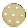 Rosetón métallique doré Ø 100mm - 7 trous