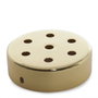 Rosetón métallique doré Ø 100mm - 7 trous