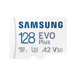 Samsung EVO Plus 128GB Micro SDXC Carte Mémoire UHS-I U3 V30 A2 Classe 10