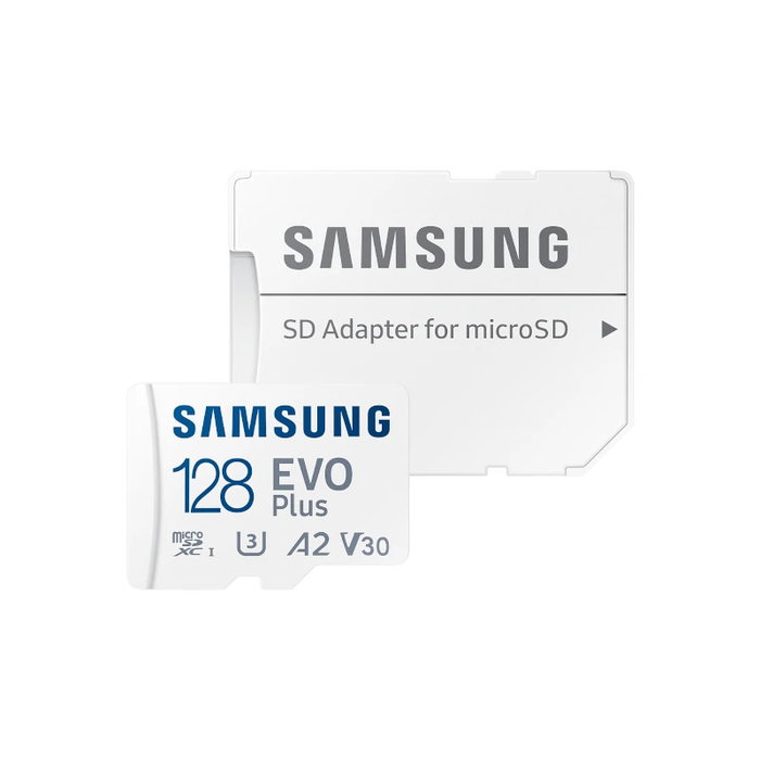 Samsung EVO Plus 128GB Micro SDXC Carte Mémoire UHS-I U3 V30 A2 Classe 10