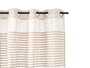 Giftdecor Rideau à plis beige 34x5x26.5 cm, plastique, ouvert 140x260 cm (Set de 6)
