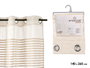 Giftdecor Rideau à plis beige 34x5x26.5 cm, plastique, ouvert 140x260 cm (Set de 6)
