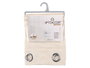 Giftdecor Rideau à plis beige 34x5x26.5 cm, plastique, ouvert 140x260 cm (Set de 6)