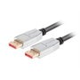 Lanberg CA-DPDP-20CU-0018-BK Câble DisplayPort 1.8 m Mâle 8K 240Hz Version 1.4