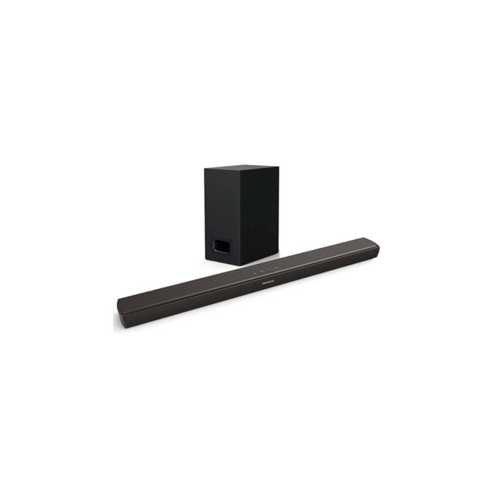Aiwa HE-1200SW Barre de Son 2.1 120W RMS Noir avec Subwoofer Sans Fil Bluetooth 5.3 HDMI ARC