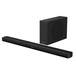 Aiwa HE-1200SW Barre de Son 2.1 120W RMS Noir avec Subwoofer Sans Fil Bluetooth 5.3 HDMI ARC