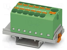 PHOENIX CONTACT PTFIX 10/12X4-NS35 GN Connecteur pour rail 32A 800V