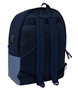 Safta - Mochila doble - Sac à dos double pour ordinateur portable 15,6 pouces avec port de charge USB, dimensions 31 x 44 x 18 cm, couleur bleue