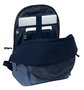 Safta - Mochila doble - Sac à dos double pour ordinateur portable 15,6 pouces avec port de charge USB, dimensions 31 x 44 x 18 cm, couleur bleue