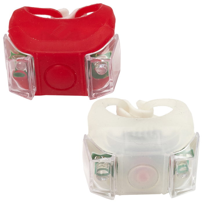 Be Mix Ensemble de lumières LED avant (blanche) et arrière (rouge)