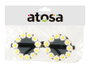 Lunettes de soleil hippie années 60 fleurs