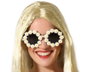 Lunettes de soleil hippie années 60 fleurs