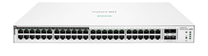 Aruba Instant On 1830 - Commutateur réseau 48 ports Gigabit PoE+ Classe 4 (370W) avec 4 ports SFP, gestion cloud Aruba Instant On 1830 - Commutateur réseau 48 ports Gigabit PoE+ Classe 4 (370W) avec 4 ports SFP, gestion cloud