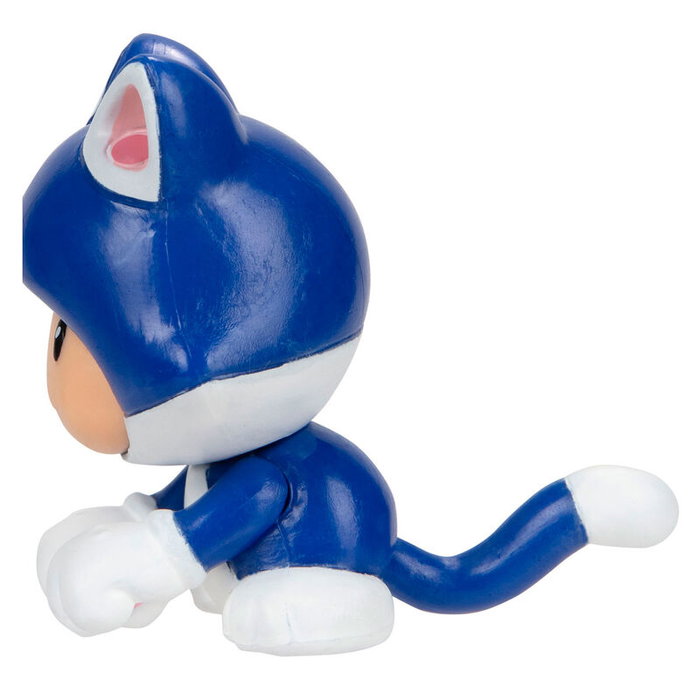 JAKKS PACIFIC Figurine Toad Chat Super Mario - Nintendo - 6,5 cm - 4 Points d'Articulation