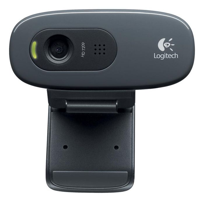 Logitech C270 Webcam HD 720p avec microphone intégré et technologie RightLight pour appels vidéo